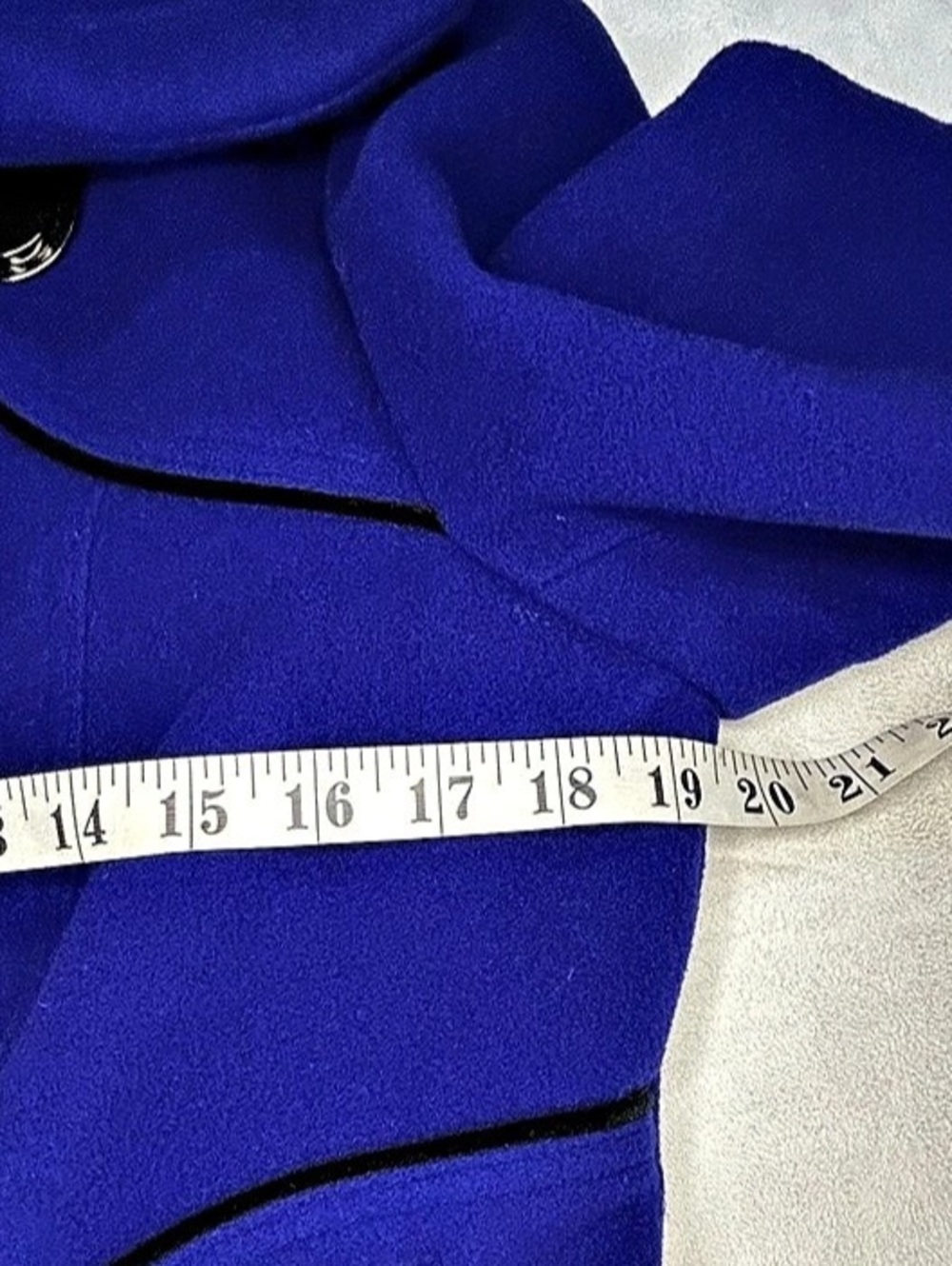 🇨🇦 Soia & Kyo Canadian Designer Royal Blue Wool Jacket Size M - Picture 10 of 14